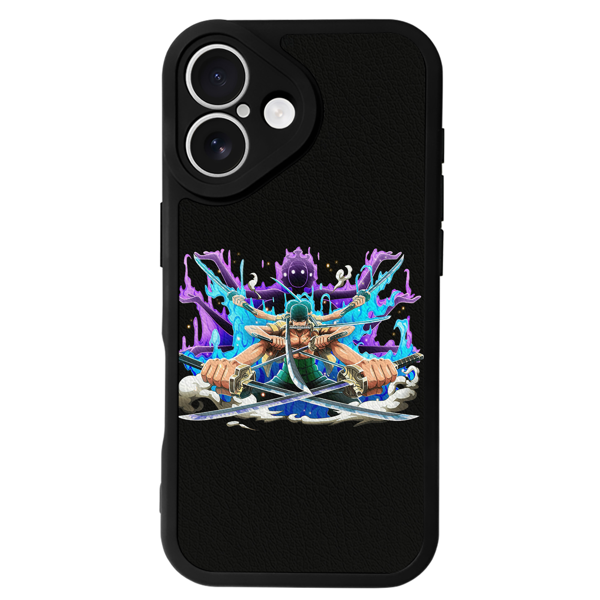 （画像用） ワンピース ロロノア・ゾロ ONE PIECE Roronoa Zoro 【iPhone 16シリーズ対応】シリコンスマホケース（レザー調） 材質：シリコン